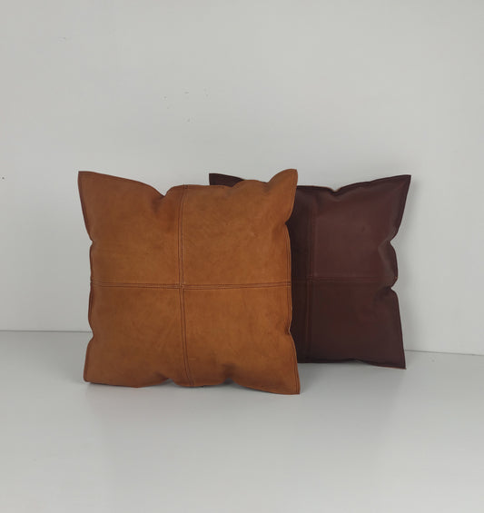 Lambskin leather PILLOW cover,